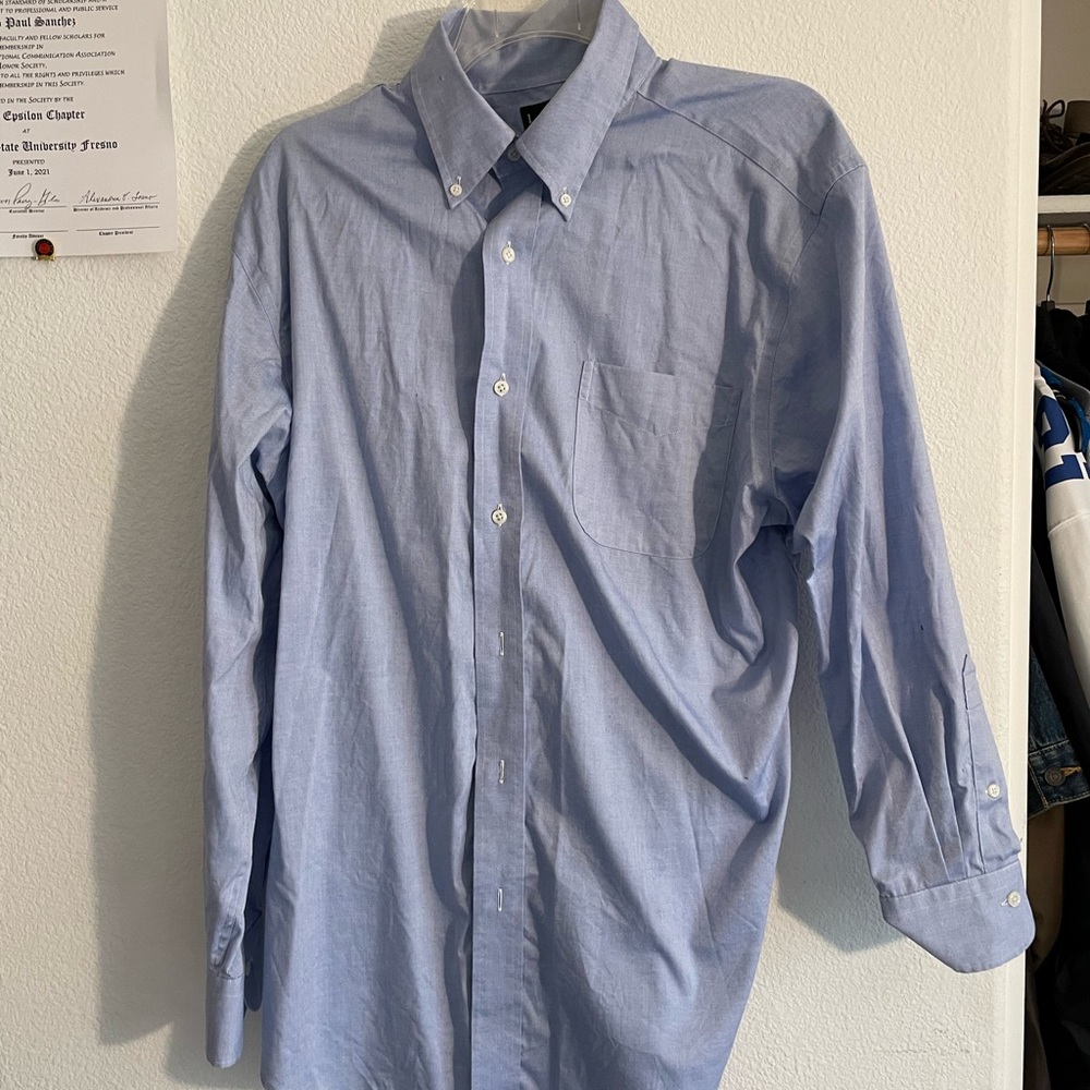 Blue Ralph Lauren button up dress shirt